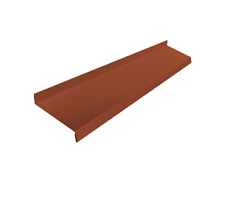 Отлив простой 150 0,45 Drap TX RAL 8004 терракота (3м)