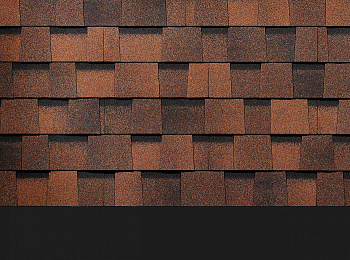 Ламинированная черепица DOCKE PIE DRAGON LUX Кофе 2,38 м2