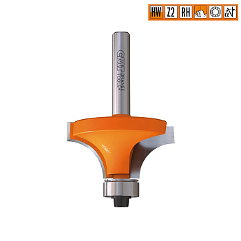 Фреза концевая радиусная с подшипником D=44,5 I=22,0 S=12,0 R=16,00 CMT 938.945.11