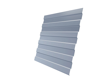 Профнастил С8А 0,45 PE RAL 9006 бело-алюминиевый