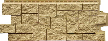 Фасадная панель Grand Line Дикий камень Classic песочный