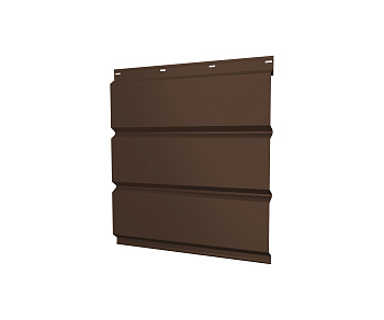 Софит металлический без перфорации 0,45 PE с пленкой RAL 8017 шоколад