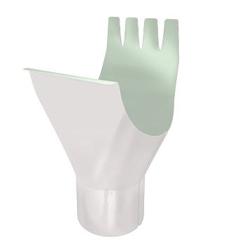 Воронка Optima 125/90мм RAL 9003 сигнальный белый