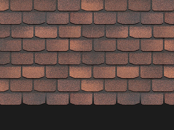 Гибкая черепица DOCKE PIE PREMIUM Коллекция Женева цвет Кофе 3,1м2