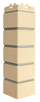 Угол Grand Line Клинкерный кирпич Design бежевый со швом RAL 7006