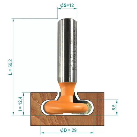 Фреза пазовая Т-образная CMT S950.02945_2 (convert.io)