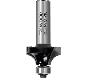 Фреза радиусная с подшипником R=1.6 D=15.8 L=48 S=8mm Woodwork 938.1606.08