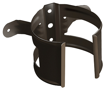 Кронштейн трубы Grand Line на дерево 90мм RR 32 темно-коричневый