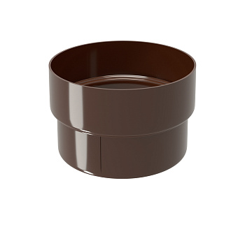 Муфта трубы соединительная ПВХ Grand Line коричневая (RR32)