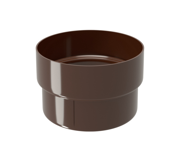 Муфта трубы соединительная ПВХ Grand Line коричневая (RR32)