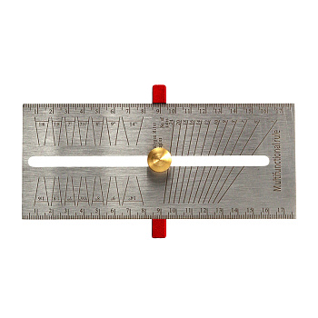 Шаблон универсальный для разметки ящичных шипов Woodwork MGR-001