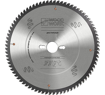 Диск пильный SUPERIOR для алюминия 300*3.6*30H*96T A=-5º FTR Woodwork 36.300.96