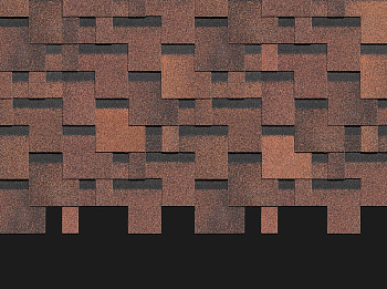 Гибкая черепица DOCKE PIE PREMIUM Коллекция Генуя цвет Кофе 3м2