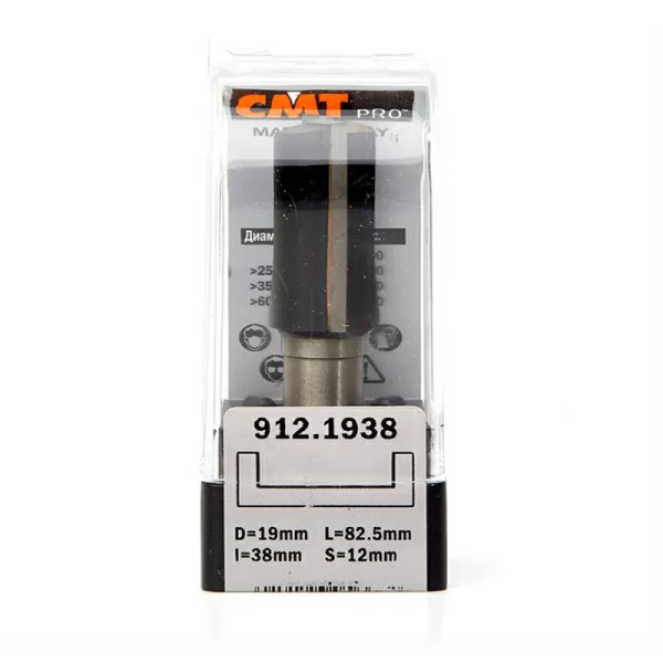 Фреза концевая пазовая CMT PRO 912.1938 (convert.io)