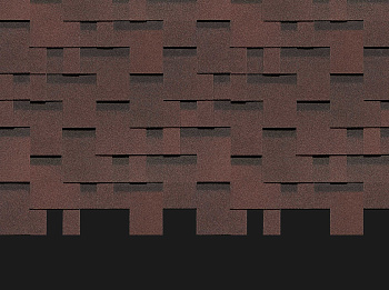 Гибкая черепица DOCKE PIE PREMIUM Коллекция Генуя цвет Зрелый каштан 3м2