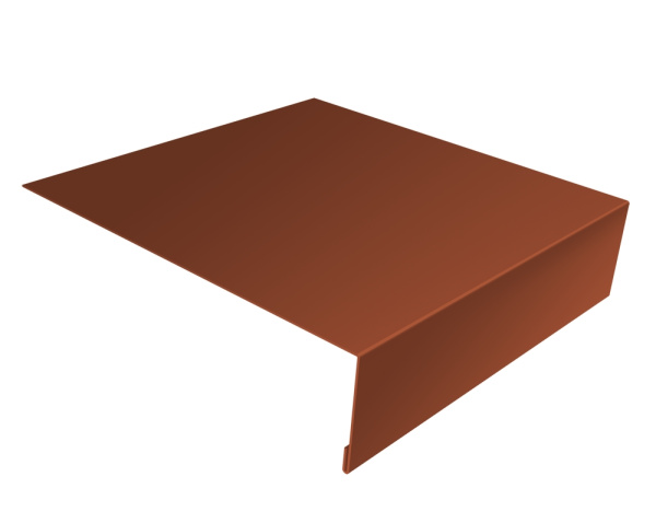 Планка лобовая190х50 0,45 PE RAL 8004 терракота (2м)