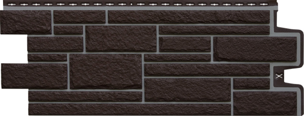 Камелот Design шоколадный со швом RAL 7004