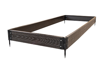 Комплект грядки из ДПК Grand Line 2200x800x150мм Венге