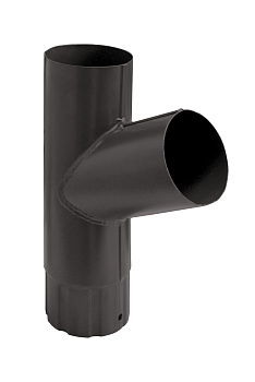 Тройник трубы Grand Line 90 мм RR 32 темно-коричневый