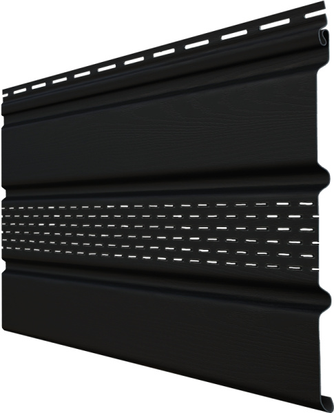 Софит Premium Acryl частично перфорированный черный (3,0м)