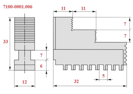 Обратные кулачки 7100-0001.006 ф80мм 2