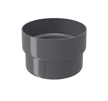 Муфта трубы соединительная ПВХ Grand Line графит (RAL 7024)