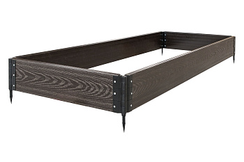 Комплект грядки из ДПК Grand Line 2200x800x225мм Венге
