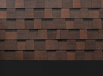 Ламинированная черепица DOCKE PIE DRAGON PREMIUM Зрелый каштан 2,38 м2