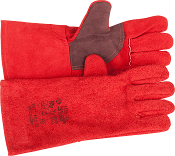 Термостойкие краги ЗУБР "МАСТЕР" для сварки и тяжелых механических работ,спилковые 350мм