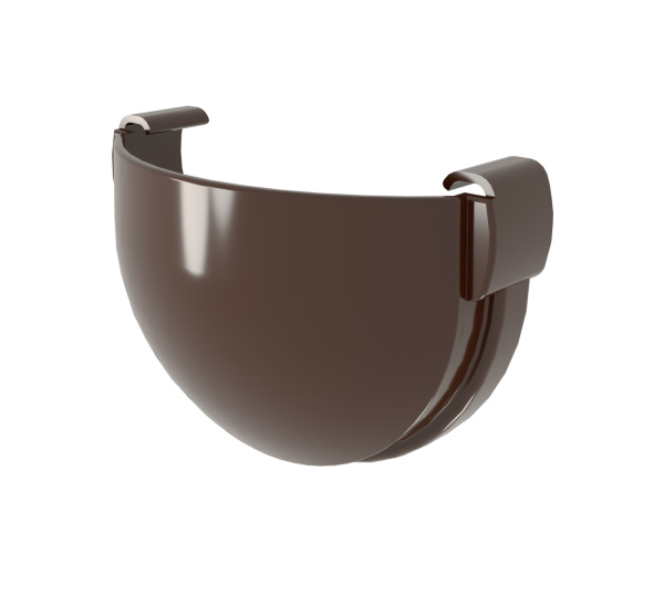 Заглушка желоба Дизайн 135 ПВХ Grand Line коричневый (RR32)