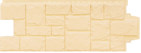 Крупный камень Classic бежевый