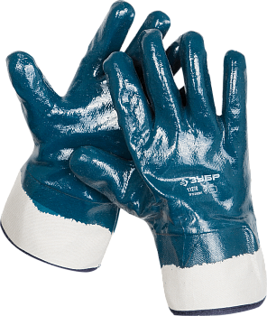 Перчатки ЗУБР рабочие с полным нитриловым покрытием, размер XL (10)