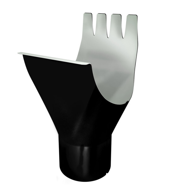 Воронка Optima 125Х90мм RAL 9005 черный