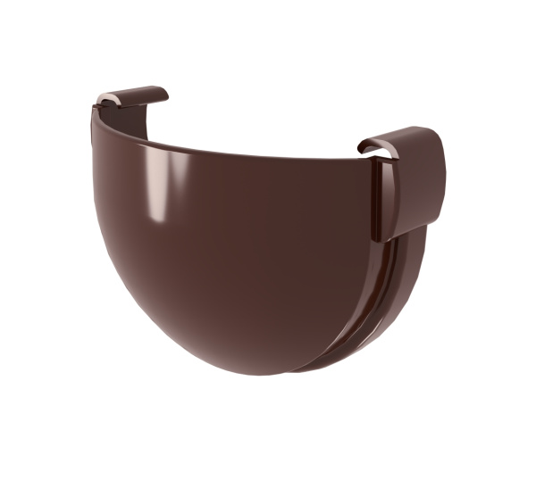 Заглушка желоба Дизайн 135 ПВХ Grand Line шоколадный (RAL 8017)