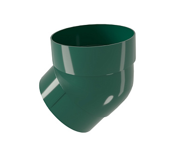 Колено трубы 45 град. ПВХ Grand Line зелёный (RAL 6005)