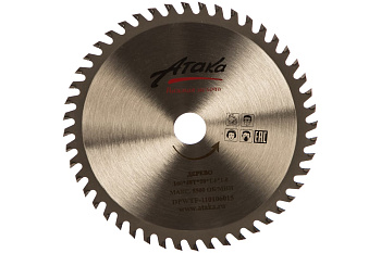 Диск пильный 160х48Тх20 дерево быстрый рез тонкий профи АТАКА