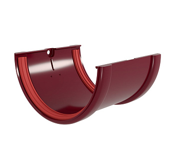 Соединитель желобов Классика 120 ПВХ Grand Line бордо (RAL 3005)