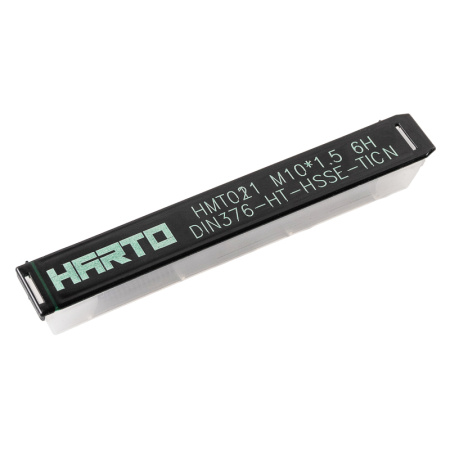 HMT021.100150TICN Метчик M10x1,5-6H DIN376 HSSE TiCN с прямыми канавками HARTO_2