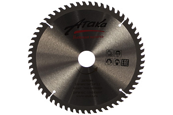 Диск пильный 210х60Тх30 дерево б/рез профи АТАКА