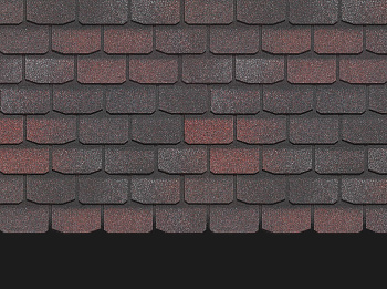 Гибкая черепица DOCKE PIE PREMIUM Коллекция Женева цвет Изюм 3,1м2